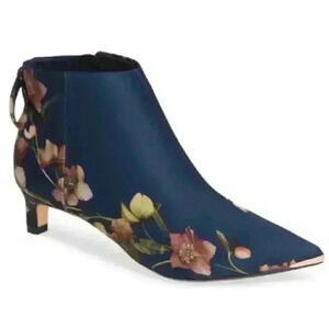 Ted Baker Amaedip Navy Arboretem booties ortholite